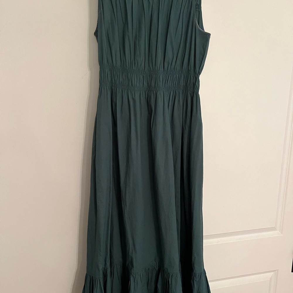 A New Day Green Sleeveless Smocked Maxi Dress
